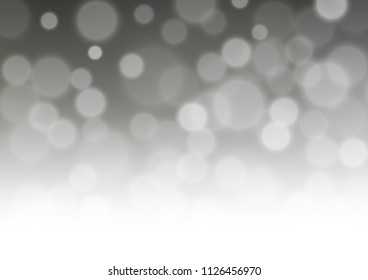 Dark Black vector blurred bokeh background. An elegant bright illustration with gradient. The template for backgrounds of cell phones.