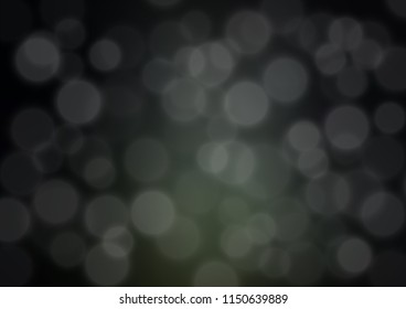 Dark Black vector blurred bright bokeh background. An elegant bright illustration with gradient. Brand new style for your business design.