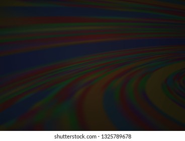 Dark Black vector blurred bright background. Colorful illustration in blurry style with gradient. The best blurred design for your business.