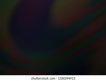 Dark Black vector blurred bright pattern. Colorful abstract illustration with gradient. A new texture for your design.