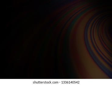 Dark Black vector blurred bright background. Colorful illustration in abstract style with gradient. The best blurred design for your business.