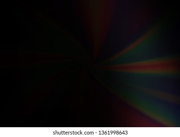Dark Black vector blurred bright pattern. Modern geometrical abstract illustration with gradient. The background for your creative designs.
