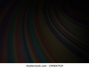Dark Black vector blurred bright background. A vague abstract illustration with gradient. A completely new design for your business.