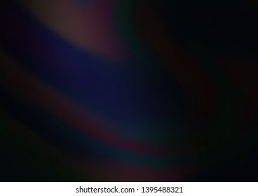 Dark Black vector blurred bright background. Colorful illustration in abstract style with gradient. The template can be used for your brand book.