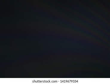 Dark Black vector blurred bright pattern. Colorful illustration in abstract style with gradient. A new texture for your design.