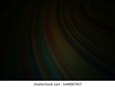 Dark Black vector blurred bright background. Glitter abstract illustration with an elegant design. A completely new design for your business.