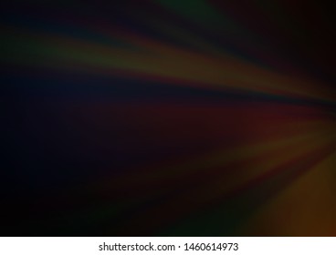 Dark Black vector blurred bright background. Modern geometrical abstract illustration with gradient. The elegant pattern for brand book.