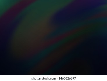 Dark Black vector blurred bright pattern. An elegant bright illustration with gradient. A completely new design for your business.