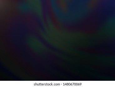 Dark Black vector blurred bright template. A completely new color illustration in a bokeh style. The best blurred design for your business.