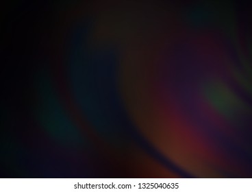 Dark Black vector blurred and colored background. A vague abstract illustration with gradient. Brand new design for your business.