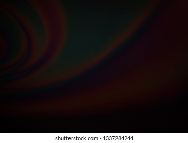 Dark Black vector blurred and colored template. Glitter abstract illustration with an elegant design. The template can be used for your brand book.