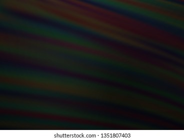 Dark Black vector blurred and colored template. Colorful illustration in blurry style with gradient. The template can be used for your brand book.