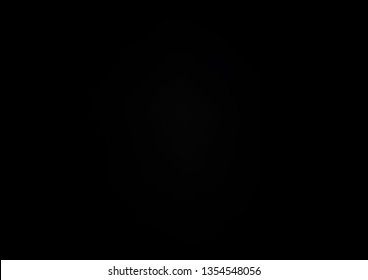 Dark Black vector blurred and colored background. Creative illustration in halftone style with gradient. A completely new design for your business.