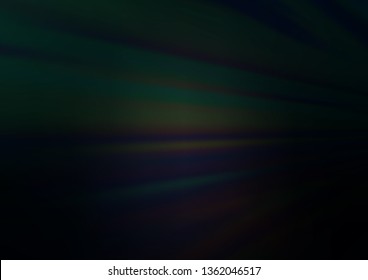 Dark Black vector blurred and colored background. A vague abstract illustration with gradient. The best blurred design for your business.