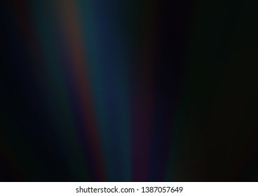 Dark Black vector blurred and colored template. A completely new color illustration in a bokeh style. The best blurred design for your business.