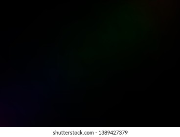 Dark Black vector blurred and colored background. Colorful abstract illustration with gradient. Brand new design for your business.