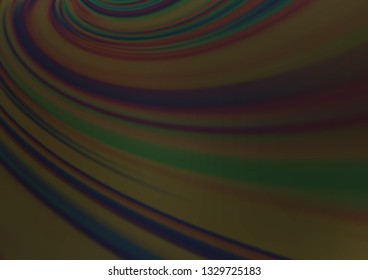 Dark Black vector blurred shine abstract template. Colorful illustration in abstract style with gradient. The template can be used for your brand book.