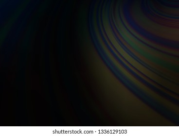 Dark Black vector blurred shine abstract template. Modern geometrical abstract illustration with gradient. The template for backgrounds of cell phones.