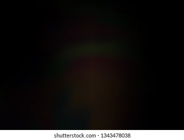 Dark Black vector blurred shine abstract template. A completely new color illustration in a bokeh style. A new texture for your design.