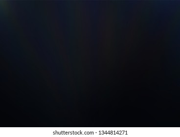 Dark Black vector blurred shine abstract background. Colorful illustration in blurry style with gradient. The template can be used for your brand book.