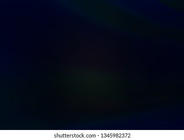 Dark Black vector blurred shine abstract background. A vague abstract illustration with gradient. A new texture for your design.