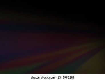Dark Black vector blurred shine abstract background. Modern geometrical abstract illustration with gradient. The best blurred design for your business.