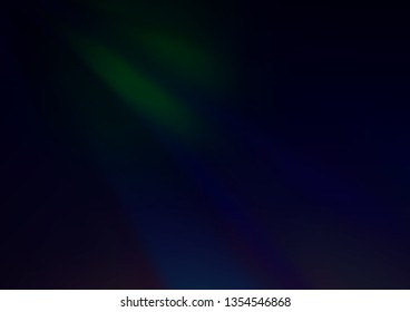 Dark Black vector blurred shine abstract background. Creative illustration in halftone style with gradient. The elegant pattern for brand book.