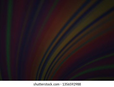 Dark Black vector blurred shine abstract template. Shining colorful illustration in a Brand new style. A completely new template for your design.