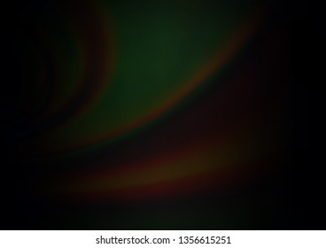 Dark Black vector blurred shine abstract background. A vague abstract illustration with gradient. Brand new style for your business design.