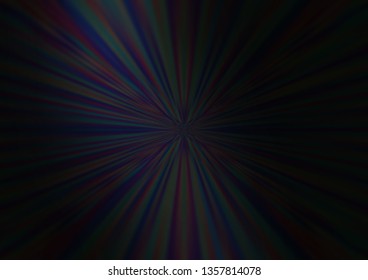 Dark Black vector blurred shine abstract template. An elegant bright illustration with gradient. Brand new style for your business design.