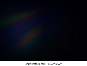 Dark Black vector blurred shine abstract template. Glitter abstract illustration with an elegant design. The background for your creative designs.
