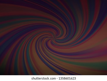Dark Black vector blurred shine abstract pattern. Colorful illustration in abstract style with gradient. A completely new template for your design.