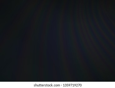 Dark Black vector blurred shine abstract template. Colorful illustration in abstract style with gradient. The elegant pattern for brand book.