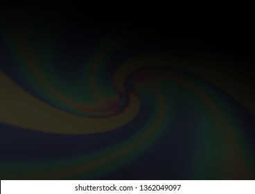 Dark Black vector blurred shine abstract background. An elegant bright illustration with gradient. A new texture for your design.