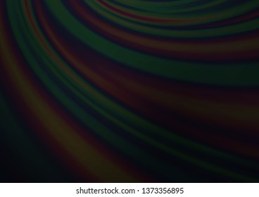 Dark Black vector blurred shine abstract background. A vague abstract illustration with gradient. The blurred design can be used for your web site.