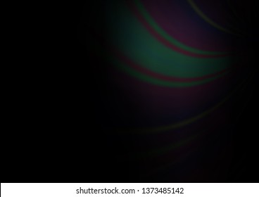 Dark Black vector blurred shine abstract template. Shining colorful illustration in a Brand new style. The template can be used for your brand book.