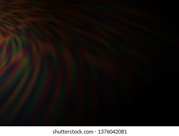Dark Black vector blurred shine abstract background. Modern geometrical abstract illustration with gradient. A new texture for your design.