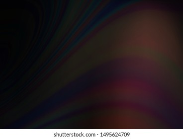 Dark Black vector blurred shine abstract template. A completely new color illustration in a bokeh style. A completely new design for your business.