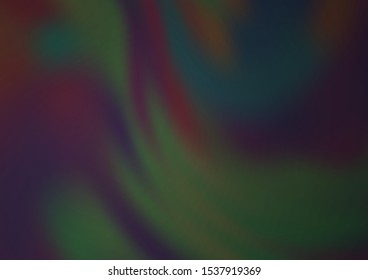 Dark Black vector blurred shine abstract pattern. Colorful illustration in abstract style with gradient. Brand new design for your business.