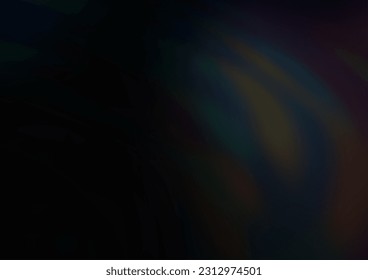 Dark Black vector blurred shine abstract background. An elegant bright illustration with gradient. The blurred design can be used for your web site.