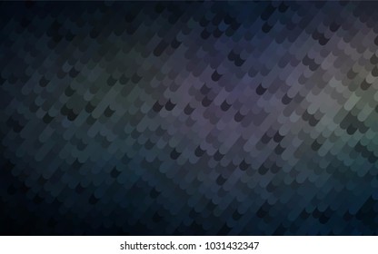 Dark Black vector blurry arched background. Geometric illustration in Origami style with gradient.  Brand-new style for your business design.