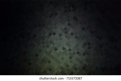 Dark Black vector blurry arched pattern. A sample with curved shapes. A new texture for your design.