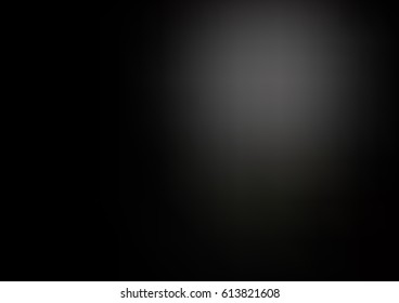 Dark Black vector blurry bright background. Shine colored background in brand-new style with gradient.