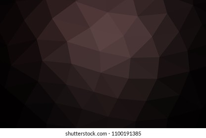 Dark Black vector blurry hexagon blurry triangle. A sample with polygonal shapes. A completely new template for your business design.