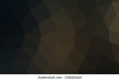 Dark Black vector blurry hexagon blurry triangle. A completely new color illustration in a vague style. The textured pattern can be used for background.