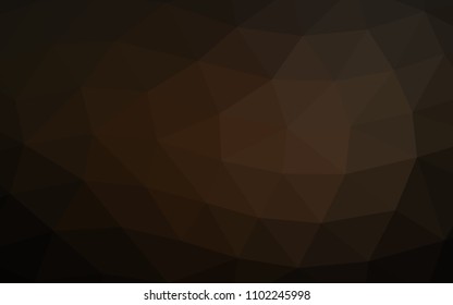 Dark Black vector blurry hexagon blurry triangle. Glitter abstract illustration with an elegant design. The completely new template can be used for your brand book.