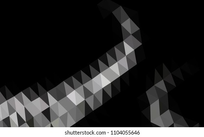 Dark Black vector blurry hexagon texture. Creative illustration in halftone style with gradient. A completely new design for your business.