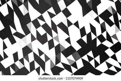 Dark Black vector blurry hexagon texture. Modern geometrical abstract illustration with gradient. The template can be used as a background for cell phones.