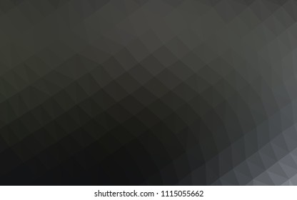 Dark Black vector blurry hexagon template. A vague abstract illustration with gradient. The elegant pattern can be used as part of a brand book.