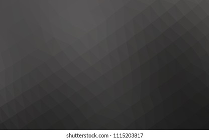 Dark Black vector blurry hexagon texture. Colorful illustration in abstract style with gradient. Brand new design for your business.